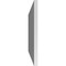 Ekena Millwork Vertical Surface Mount PVC Gable Vent: Non-Functional, w/3-1/2"W x 1"H, Standard Frame, 42"W x 18"H GVPVE42X1801SN - alternate 4